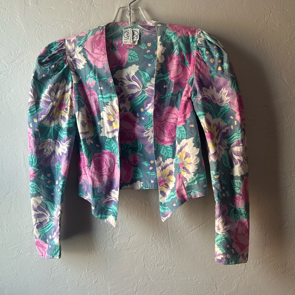 Vintage 80’s/90’s Laura Ashley Cropped Blazer